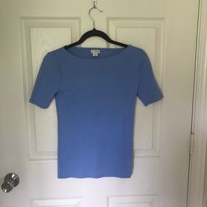 I Crew Plain Baby Blue Tee Shirt